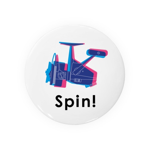 Reel / Spin! Tin Badge