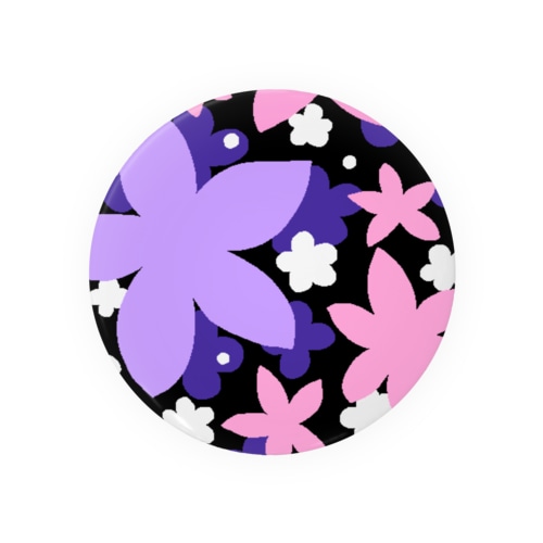 ピンクビビットフラワ〜！ Tin Badge