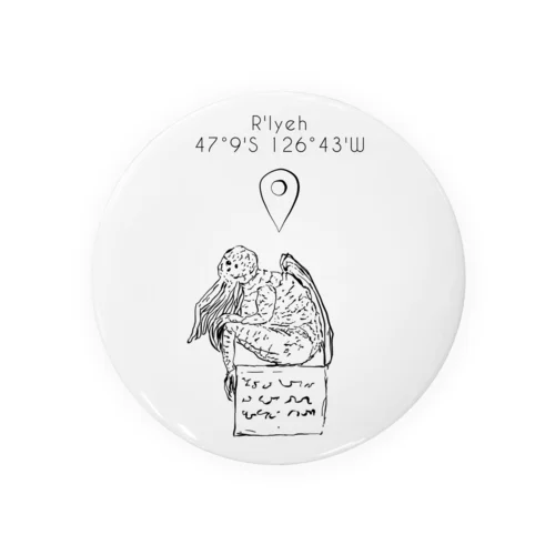 ここルルイエ Tin Badge