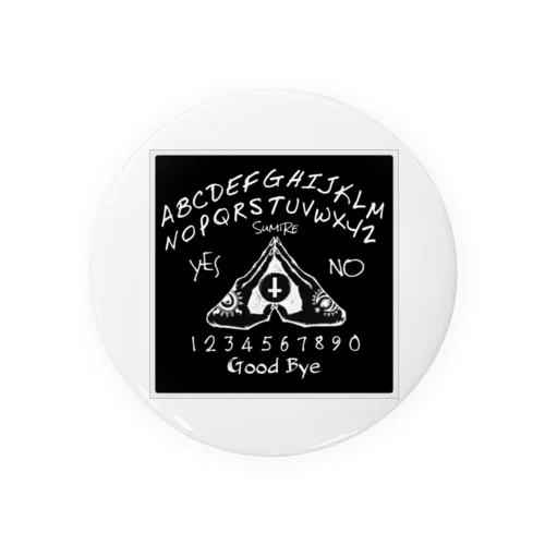 ウィジャボード　Ouija　黒 Tin Badge