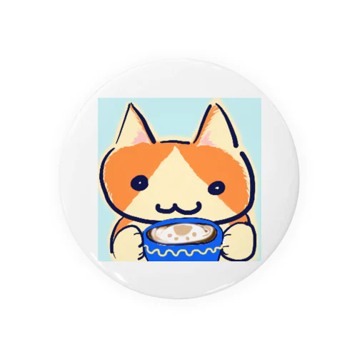 ねこちゃんとココア Tin Badge