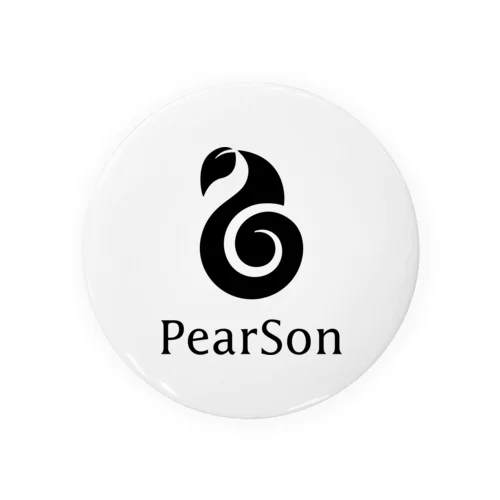 PearSon 黒 縦 Tin Badge