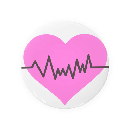 Heart ECG Tin Badge