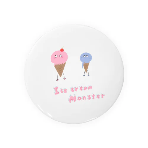 Ice cream monster Tin Badge