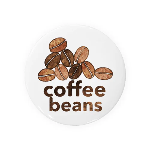 Coffee Beans ロゴ 缶バッジ