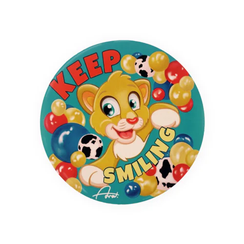 keep smiling Tin Badge