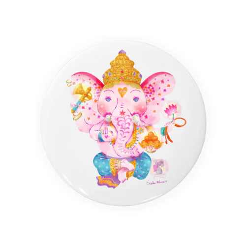 HAPPY PINK GANESH 缶バッジ