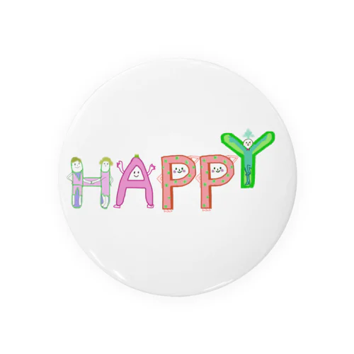 イニシャルズ⭐︎HAPPY(ハッピー) Tin Badge