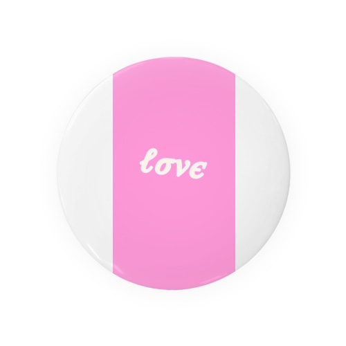 Love_pink Tin Badge