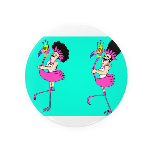 ふらみんごおじさん Tin Badge