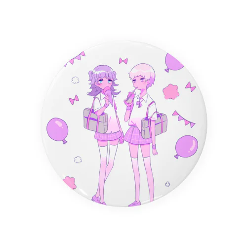 ららら　寄り道少女 Tin Badge