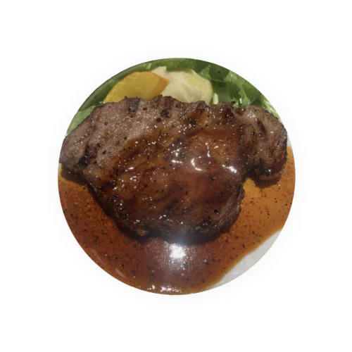 お肉食べたい Tin Badge