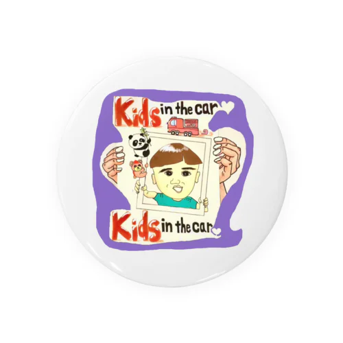 アメリカンオキナワン(パープル) Tin Badge