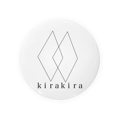 kirakira 白 缶バッジ