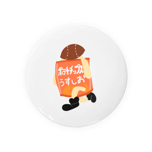 あめふとぽてち Tin Badge