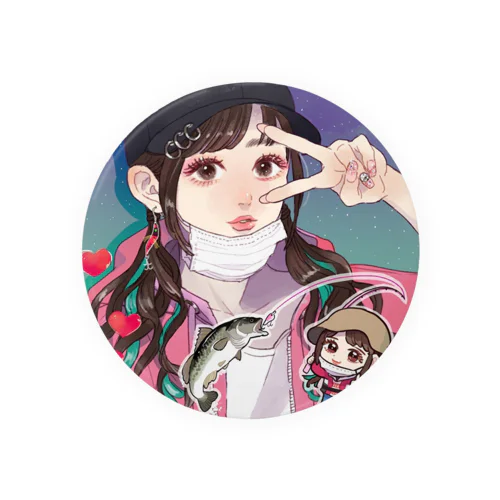 りんちゃん缶バッジ Tin Badge