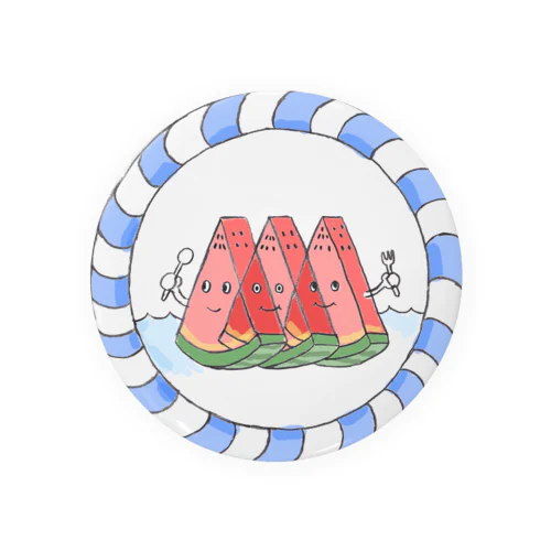 すいか三兄弟 缶バッジ