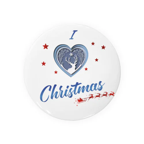 Studio Made in france 002 I love Christmas 缶バッジ