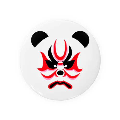 隈取りパンダ Tin Badge
