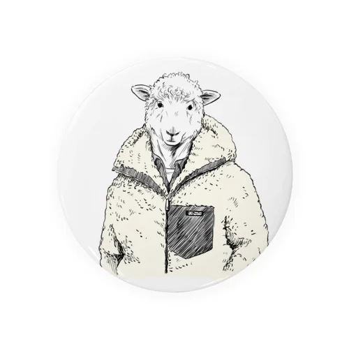 Boa blouson sheep Tin Badge