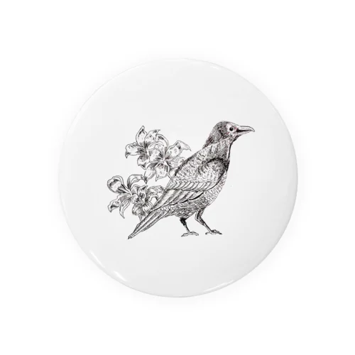 simple bird doodle Tin Badge