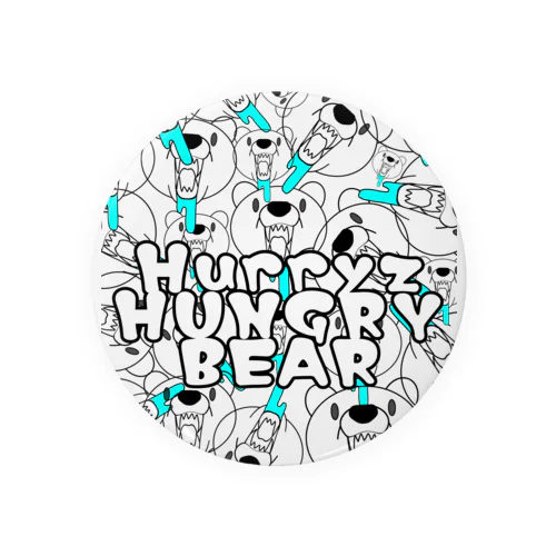 Hurryz HUNGRY BEAR たくさんシリーズ Tin Badge