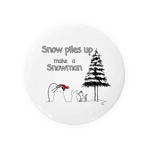 Snowman Tin Badge