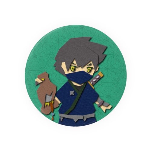 PaperCraft CryptoNinja #014 Tin Badge