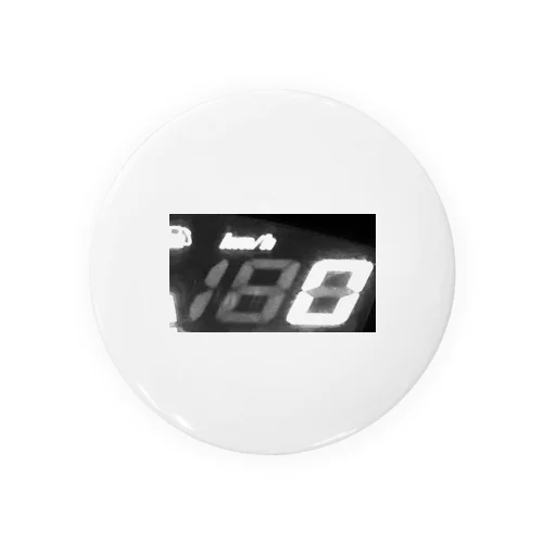 One Eighty Zero White black Tin Badge