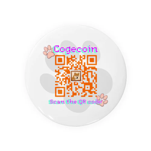 Cogecoin QR Tin Badge