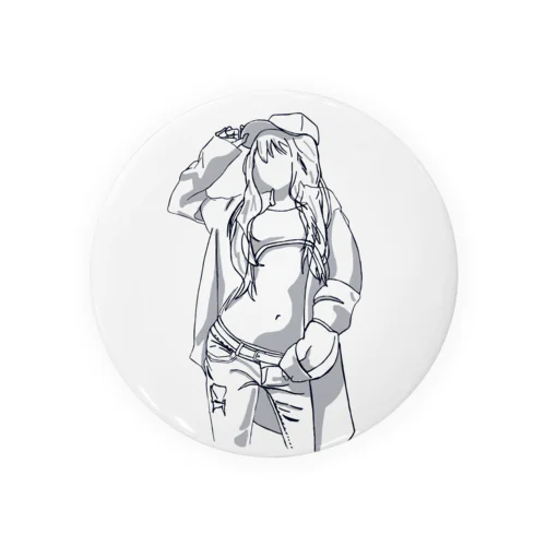 ボーイッシュ女子 Tin Badge