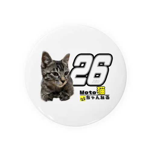 レーサーキャットジロー２６（ロゴあり） Tin Badge