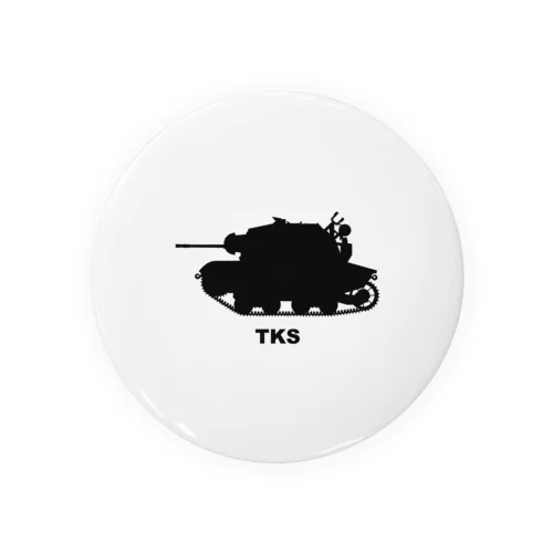 TKS（黒） Tin Badge