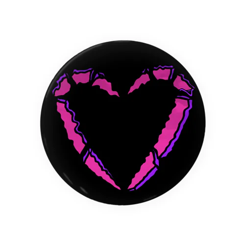 ゆらゆらのハート Tin Badge