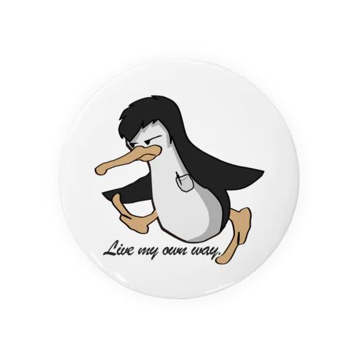 イケメンペン太 ペンギン PENGUIN 胸ポケットにボールペン Tin Badge