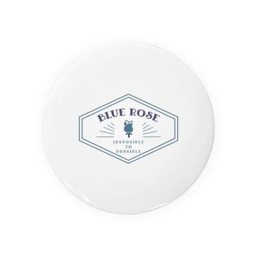 Blue Rose Tin Badge