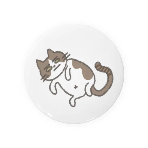 まんまる猫のまる Tin Badge