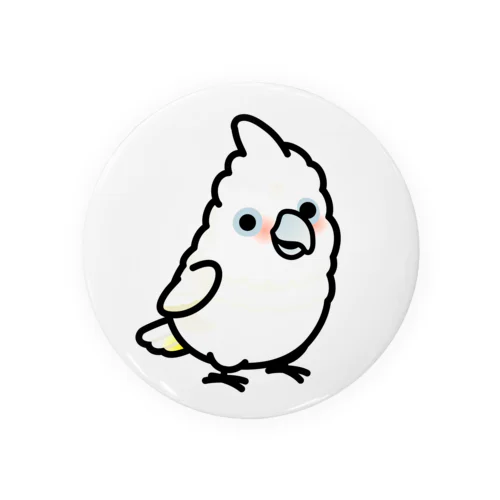 Chubby Bird シロビタイムジオウム (75mm専用ページ） Tin Badge