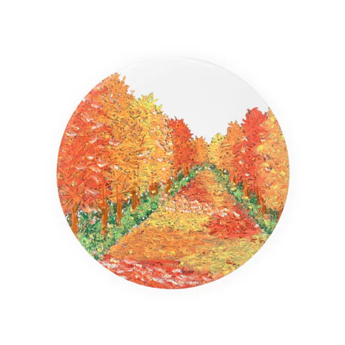秋の散歩道 Tin Badge