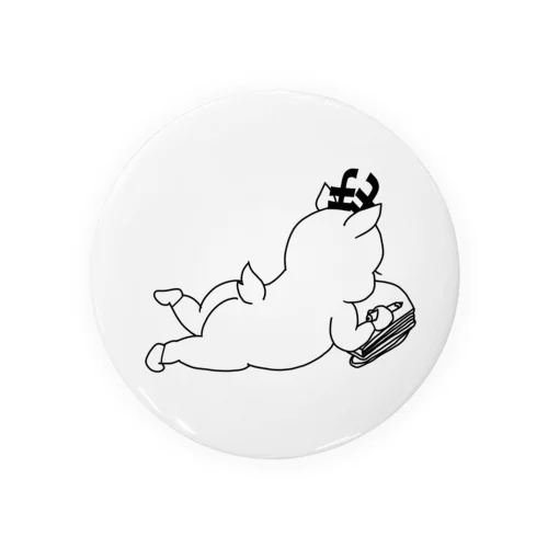 書き書きするmojica(プリケツ) Tin Badge