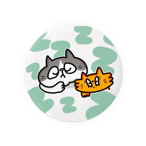 ねこしゃらだ　ねむねむシリーズ Tin Badge