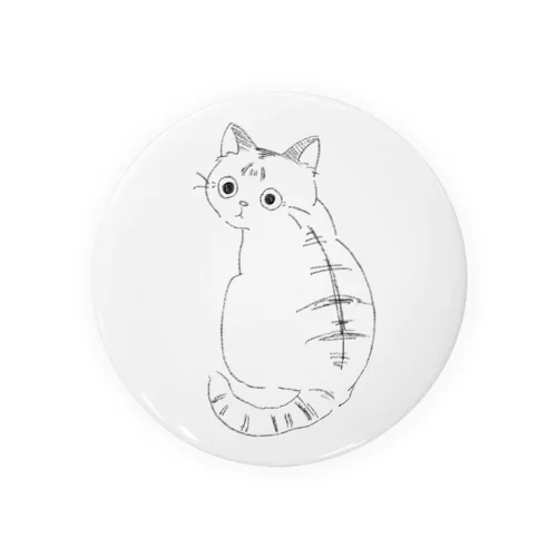 見返り猫 Tin Badge