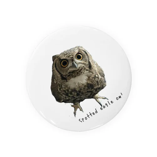 いお・りとチャンネル🦉ふくろう柄 Tin Badge