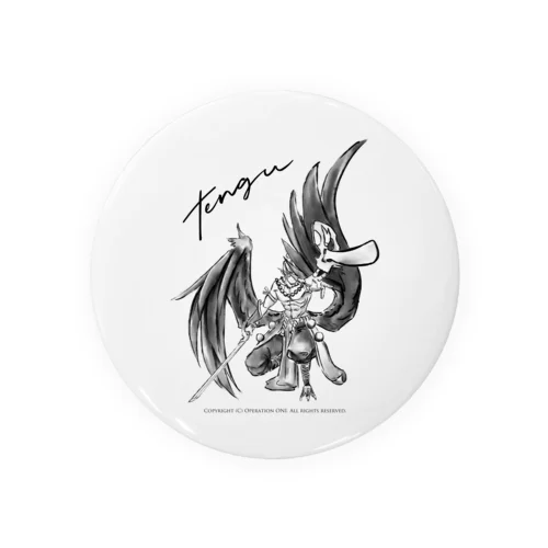 天狗 / Tengu Tin Badge