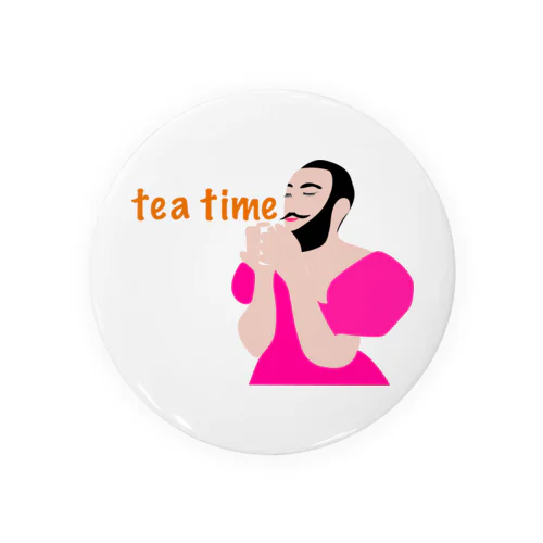 tea time Tin Badge