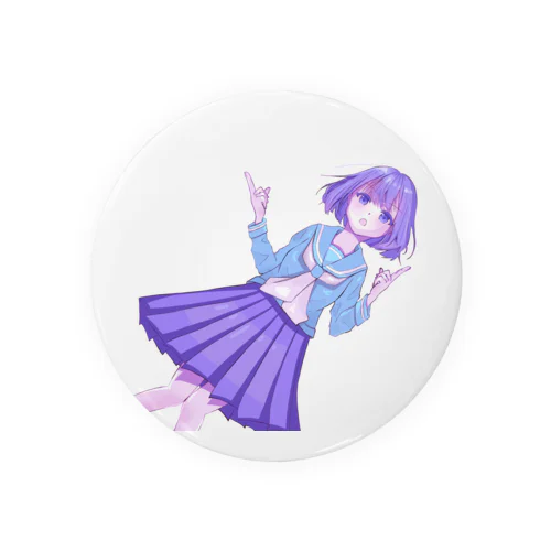 セーラー服の女の子 Tin Badge