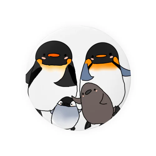 こうていペンギン　おうさまペンギン Tin Badge