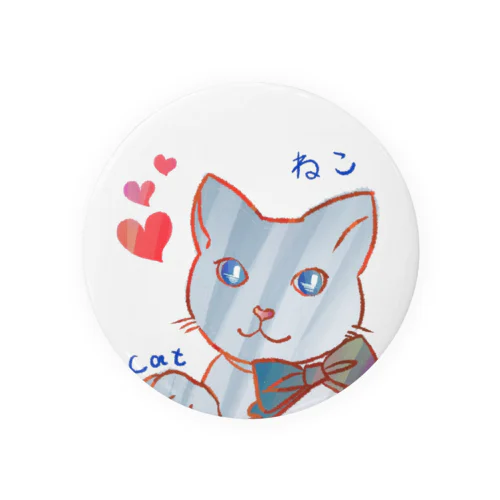 ねこ🎀 Tin Badge