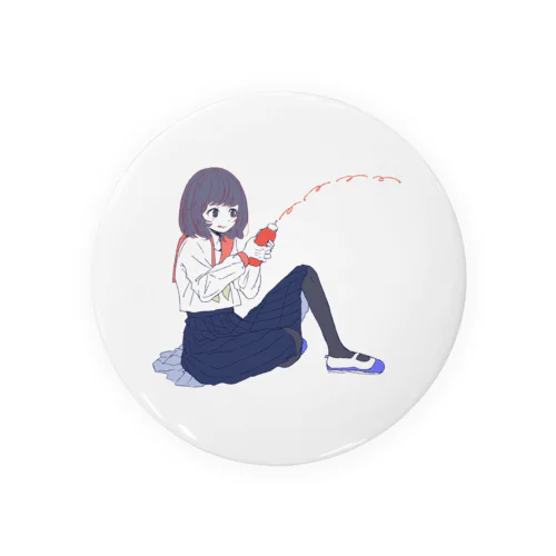 ケチャップな女の子 Tin Badge