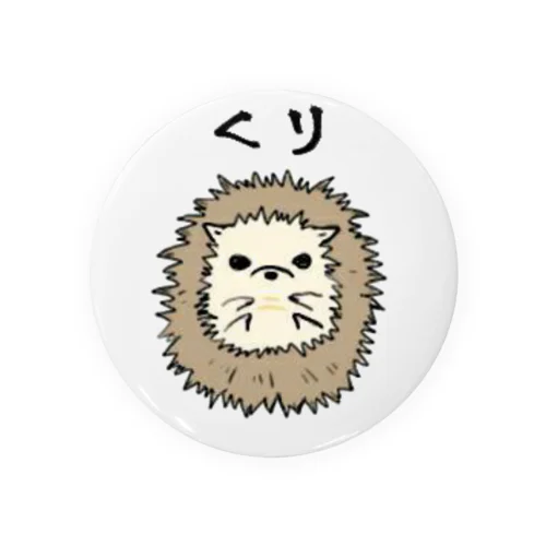 栗になりたいハリネズミ Tin Badge